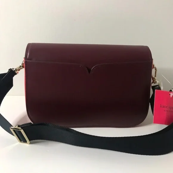 SOLD!!! Kate Spade Burgundy Red Genuine Leather BUDDIE Medium Shoulder Handbag - Picture 5 of 5